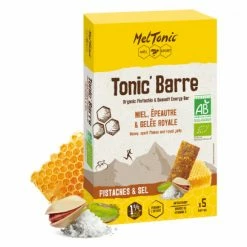 5 Barres énergétiques Meltonic Tonic BIO Pistache Sel Bio 5x25g