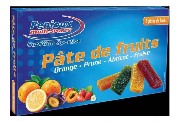 FENIOUX MULTI-SPORTS Boite De 6 Pâtes De Fruits Abricot Fraise Orange Prune 1 FENIOUX MULTI-SPORTS Boite De 6 Pâtes De Fruits Abricot Fraise Orange Prune