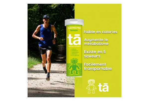 Tā Energy 12 Pastilles électrolytes TA Energy Hydratation Tabs Citron 3 Tā Energy 12 Pastilles électrolytes TA Energy Hydratation Tabs Citron – Image 3