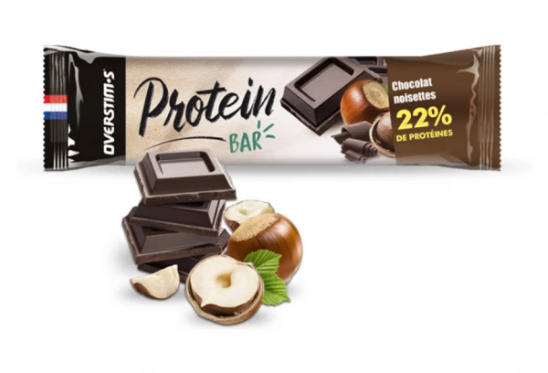 Barre Protéinée Overstims Hyperprotéinée Chocolat Noisette 1 Barre Protéinée Overstims Hyperprotéinée Chocolat Noisette