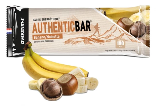 Barre Énergétique Overstims Authentic Bar Banane Noisettes Amandes 65g 1 Barre Énergétique Overstims Authentic Bar Banane Noisettes Amandes 65g