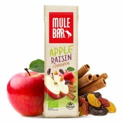 Barre Énergétique MuleBar Bio & Vegan Pomme Raisins Cannelle 40 G