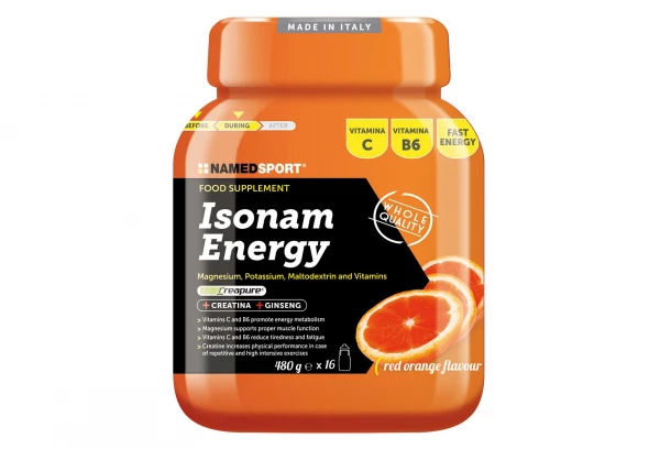 Boisson Energétique NamedSport Isonam Energy 480g Orange 1 Boisson Energétique NamedSport Isonam Energy 480g Orange