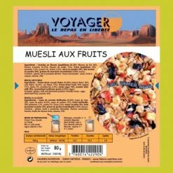 Petit Déjeuner Voyager Muesli Aux Fruits Rouges 80g