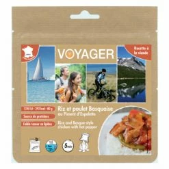 Repas Lyophilisé Voyager Riz Poulet Basquaise Piment D'espelette 80g