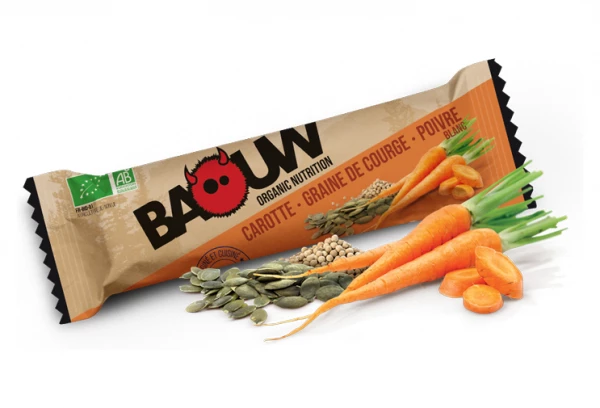 3 Barres énergétiques Bio Baouw Carotte-Graine De Courge-Poivre 25g 1 3 Barres énergétiques Bio Baouw Carotte-Graine De Courge-Poivre 25g