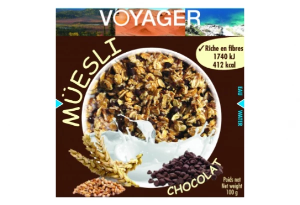 Petit Déjeuner Voyager Muesli Au Chocolat 100g 1 Petit Déjeuner Voyager Muesli Au Chocolat 100g