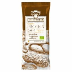 CHIMPANZEE Barre Protéinée 100% Naturelle Beurre De Cacahuète 40g SANS GLUTEN