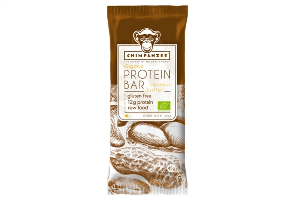 CHIMPANZEE Barre Protéinée 100% Naturelle Beurre De Cacahuète 40g SANS GLUTEN 1 CHIMPANZEE Barre Protéinée 100% Naturelle Beurre De Cacahuète 40g SANS GLUTEN