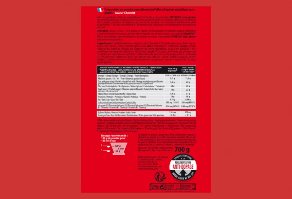 Boisson Energétique Overstims Spordej Chocolat 700g 2 Boisson Energétique Overstims Spordej Chocolat 700g – Image 2