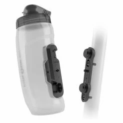 Kit Porte-Bidon + Bidon Fidlock Twist 590 Ml Transparent Translucide