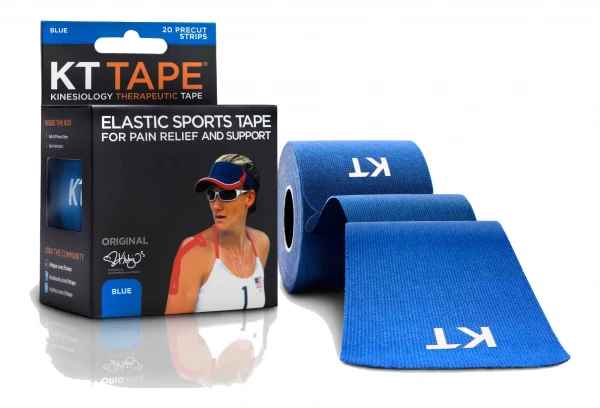 Bande Prédécoupée KT TAPE COTON ORIGINAL Bleu 20 Bandes 1 Bande Prédécoupée KT TAPE COTON ORIGINAL Bleu 20 Bandes