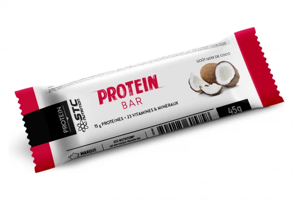 Barre Protéinée STC Nutrition - Protein Bar - 5 Barres De 45 G - Noix De Coco 2 Barre Protéinée STC Nutrition - Protein Bar - 5 Barres De 45 G - Noix De Coco – Image 2
