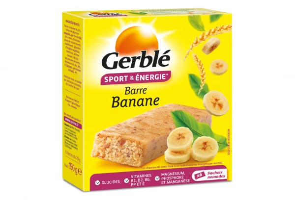Barre Énergétique Gerblé Sport Banane (Boite De 6) 1 Barre Énergétique Gerblé Sport Banane (Boite De 6)