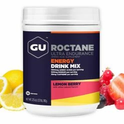 Boisson Énergétique GU Roctane Drink Mix Citron Fruits Rouges 780g