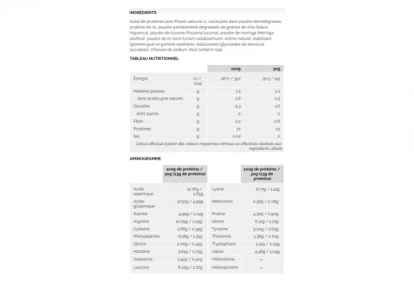 Boisson Protéinée 226ers Vegan Protein Shake Vanille 700g 2 Boisson Protéinée 226ers Vegan Protein Shake Vanille 700g – Image 2