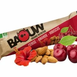 Barre énergétique Bio Baouw Cerise-Amande-Hibiscus 25g