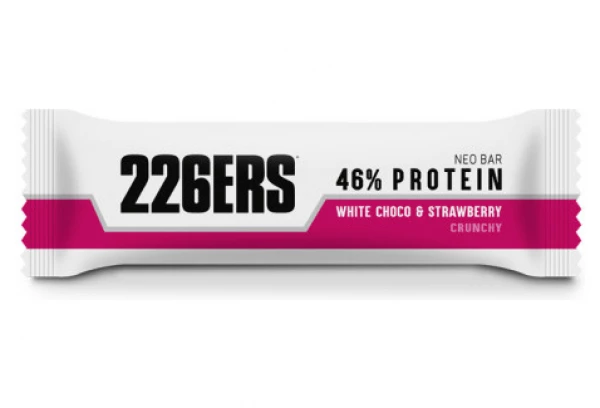 Barre Protéinée 226ers Neo 46% Protein Chocolat Blanc Fraise 50g 1 Barre Protéinée 226ers Neo 46% Protein Chocolat Blanc Fraise 50g