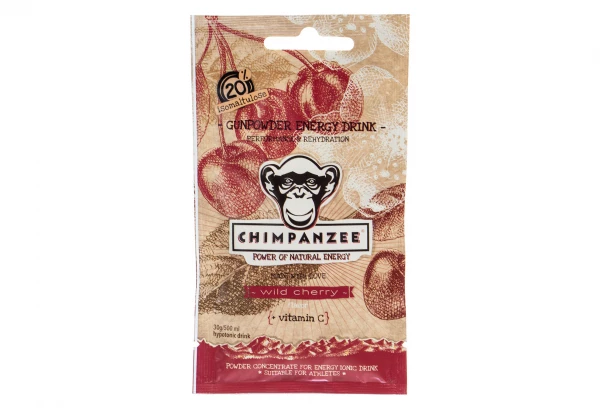 Boisson énergétique CHIMPANZEE Gunpowder Cerise 30g 1 Boisson énergétique CHIMPANZEE Gunpowder Cerise 30g