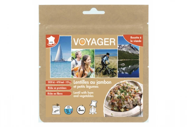 Repas Lyophilisé Voyager Lentilles Au Jambon Et Petits Légumes 125g 1 Repas Lyophilisé Voyager Lentilles Au Jambon Et Petits Légumes 125g