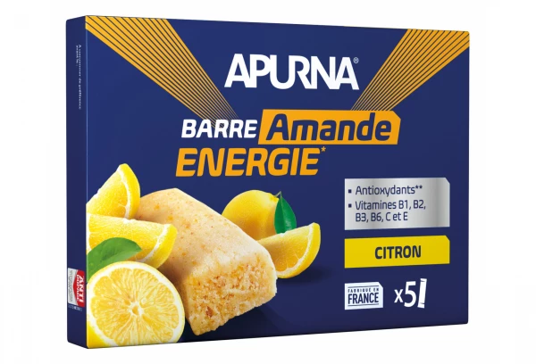 Barres Énergétiques Apurna Citron-Amande Boite 5x25g 1 Barres Énergétiques Apurna Citron-Amande Boite 5x25g