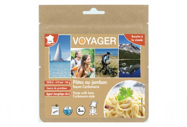 Repas Lyophilisé Voyager Pâtes Au Jambon Façon Carbonara 160g 1 Repas Lyophilisé Voyager Pâtes Au Jambon Façon Carbonara 160g