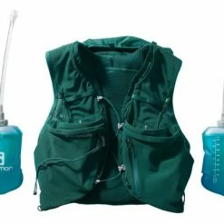 Sac D'hydratation Salomon ADV Skin 12 + Flasks Vert Femme -Accessoires, Nutrition & Soins du Corps Gravel Soldes unnamed file 220