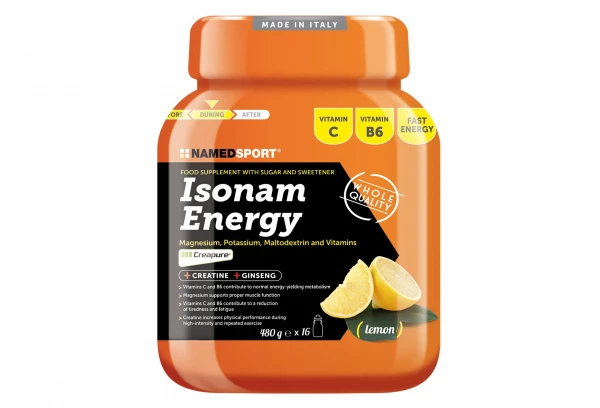 Boisson Energétique NamedSport Isonam Energy 480g Citron 1 Boisson Energétique NamedSport Isonam Energy 480g Citron