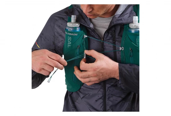 Sac D'hydratation Salomon ADV Skin 12 + Flasks Vert Unisex 5 Sac D'hydratation Salomon ADV Skin 12 + Flasks Vert Unisex – Image 5