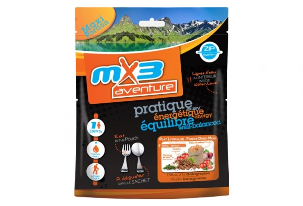 Repas Lyophilisé MX3 Pates à La Bolognaise 125 G 1 Repas Lyophilisé MX3 Pates à La Bolognaise 125 G