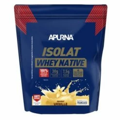 Accessoires, Nutrition & Soins du Corps Gravel Soldes 24 Boisson Protéinée Apurna Isolat Whey Native Vanille 720g