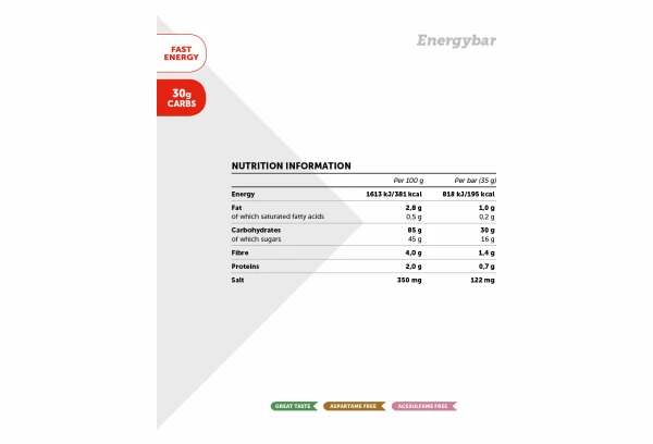 Barre Energétique NamedSport EnergyBar Abricot 35g 2 Barre Energétique NamedSport EnergyBar Abricot 35g – Image 2