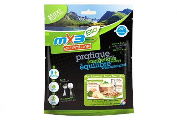 Repas Lyophilisé MX3 Purée Au Poulet Bio 100 G 1 Repas Lyophilisé MX3 Purée Au Poulet Bio 100 G