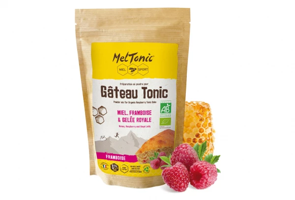 Gâteau énergétique Meltonic Tonic BIO Framboise Miel Gelée Royale 400g 1 Gâteau énergétique Meltonic Tonic BIO Framboise Miel Gelée Royale 400g