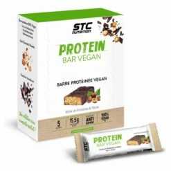 STC Nutrition Barre Protéinée Protein Bar Vegan 5 Barres Chocolat & Noisette