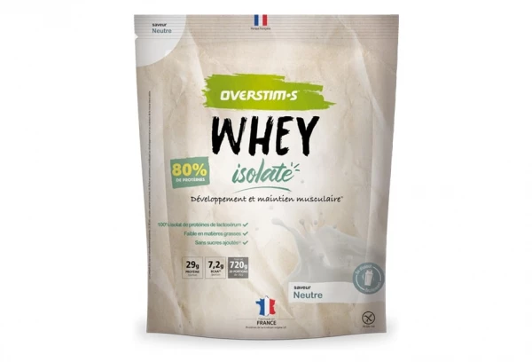 Boisson Protéinée Overstims Whey Isolate Neutre 720g 1 Boisson Protéinée Overstims Whey Isolate Neutre 720g
