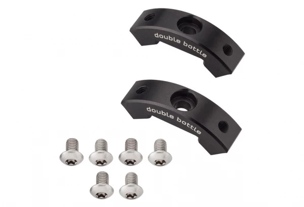 Adaptateur Double Pour Porte-Bidon Wolf Tooth B-RAD Double Bottle Adapter Noir 1 Adaptateur Double Pour Porte-Bidon Wolf Tooth B-RAD Double Bottle Adapter Noir