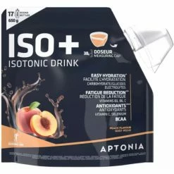 Boisson Énergétique Aptonia Poudre Iso+ Pêche 650g