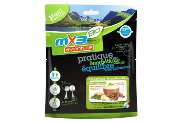 Repas Lyophilisé MX3 Hachis Parmentier Bio 120 G 1 Repas Lyophilisé MX3 Hachis Parmentier Bio 120 G