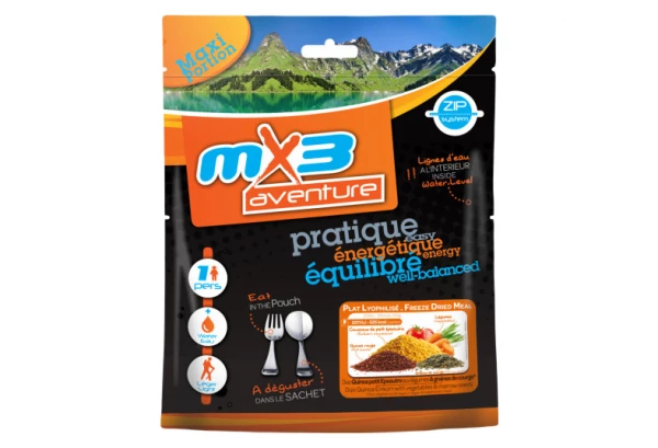 Repas Lyophilisé MX3 Duo Quinoa Légumes Et Graines De Courge 140 G 1 Repas Lyophilisé MX3 Duo Quinoa Légumes Et Graines De Courge 140 G