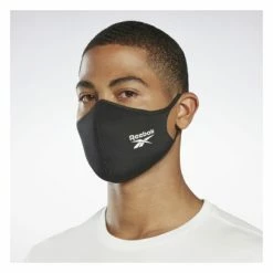 Masques De Protection Reebok Face Cover (Pack De 3) Noir -Accessoires, Nutrition & Soins du Corps Gravel Soldes unnamed file 3284
