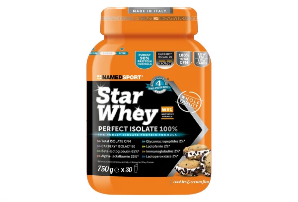 Boisson Protéinée NamedSport Star Whey Isolate Cookies & Cream 750g 1 Boisson Protéinée NamedSport Star Whey Isolate Cookies & Cream 750g