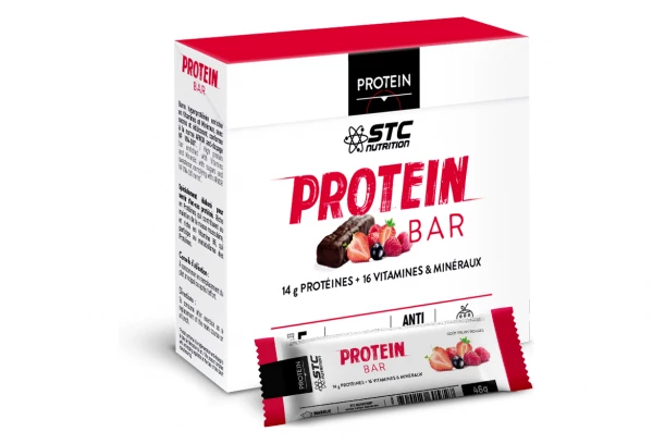 Barres Protéinées STC Nutrition Protein Bar 5 X 45g Fruits Rouges 1 Barres Protéinées STC Nutrition Protein Bar 5 X 45g Fruits Rouges