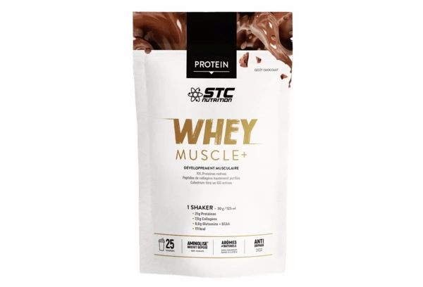 Boisson Protéinée STC Nutrition Whey Muscle+ Protein750 G Chocolat 1 Boisson Protéinée STC Nutrition Whey Muscle+ Protein750 G Chocolat