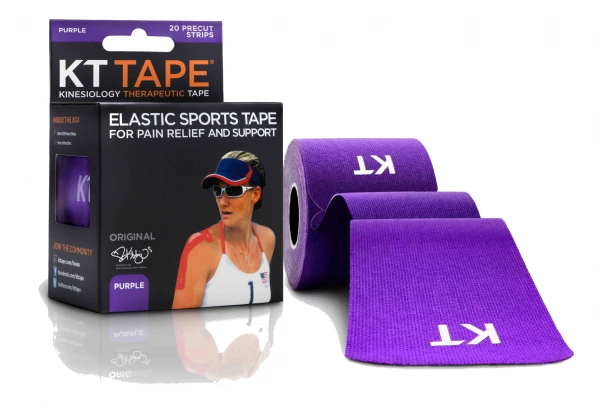 Bande Prédécoupée KT TAPE COTON ORIGINAL Violet 20 Bandes 1 Bande Prédécoupée KT TAPE COTON ORIGINAL Violet 20 Bandes