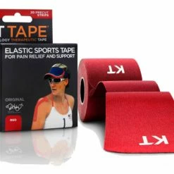 Bande Prédécoupée KT TAPE COTON ORIGINAL Rouge 20 Bandes