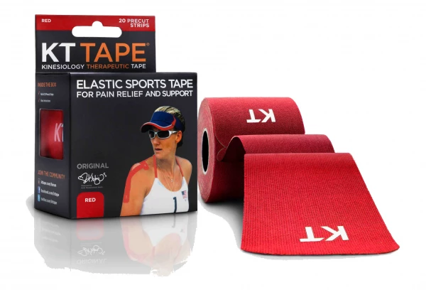 Bande Prédécoupée KT TAPE COTON ORIGINAL Rouge 20 Bandes 1 Bande Prédécoupée KT TAPE COTON ORIGINAL Rouge 20 Bandes