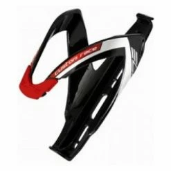 ELITE Porte Bidon CUSTOM RACE NOIR Brillant Logo Rouge