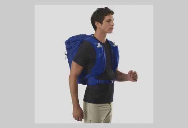 Sac D'hydratation Salomon XA 35 + Flasks Bleu Unisex 3 Sac D'hydratation Salomon XA 35 + Flasks Bleu Unisex – Image 3