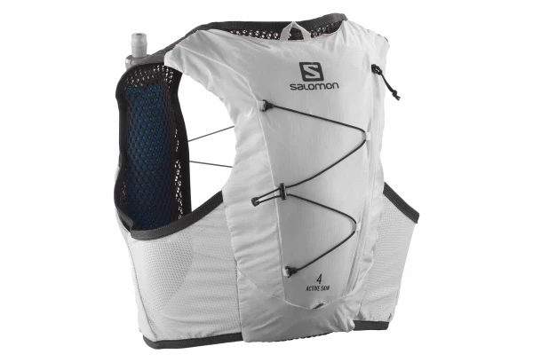 Sac D'hydratation Salomon Active Skin 4 + Flasks Blanc Unisex 1 Sac D'hydratation Salomon Active Skin 4 + Flasks Blanc Unisex